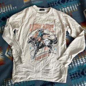 Size small western crewneck